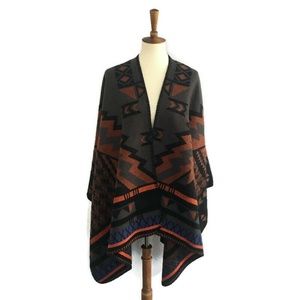 Aztec Print Shawl NWOT